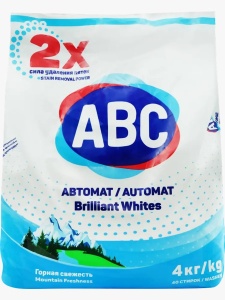 Порошок стиральный ABC Горная свежесть 4кг