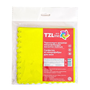 *Тряпка из микрофибры TZLine для стекла (30*30см)